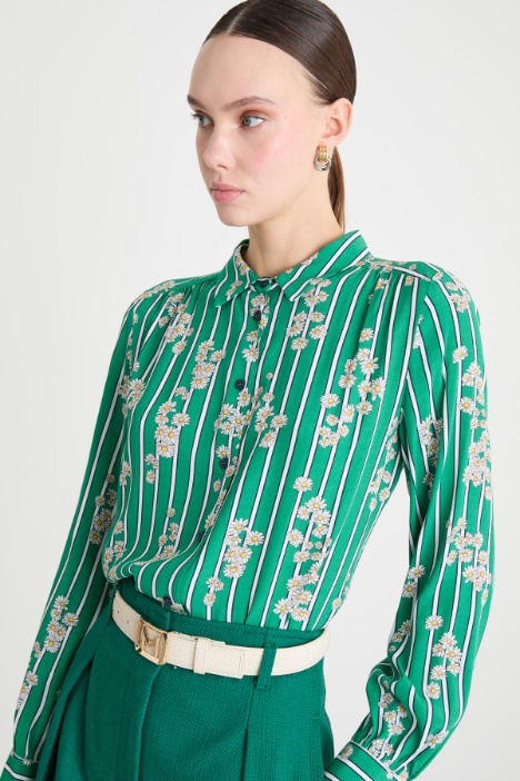 Camicia in tessuto stampato