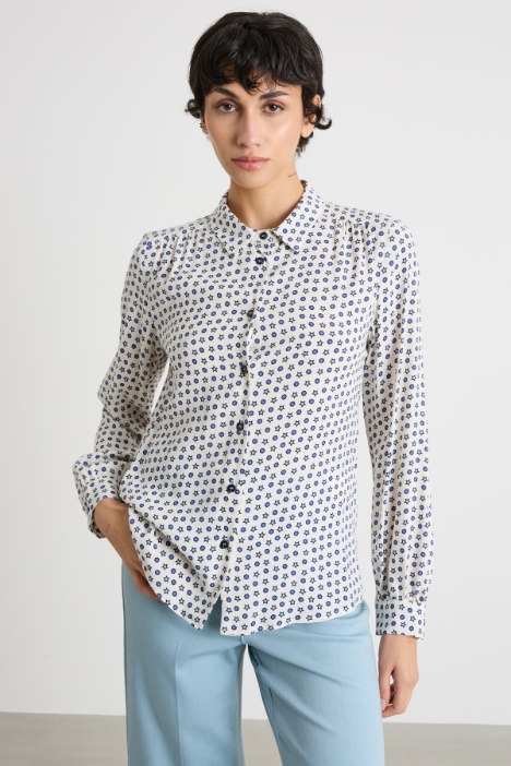 Printed viscose shirt Intrend