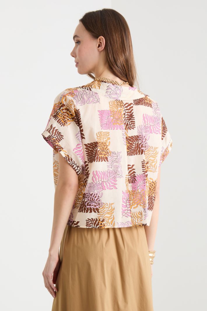 Printed boxy shirt Intrend - 4