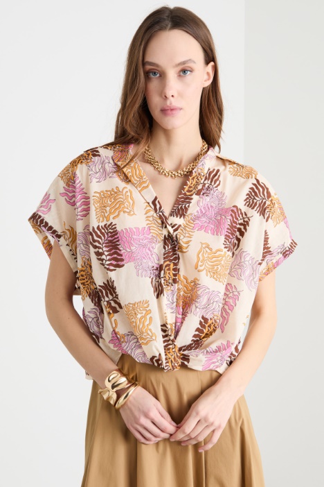 Printed boxy shirt Intrend