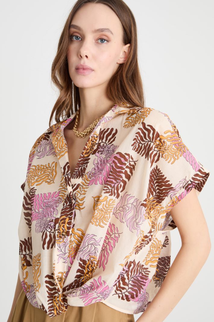 Printed boxy shirt Intrend - 3