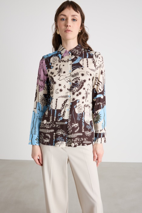 Camicia fluida stampata Intrend