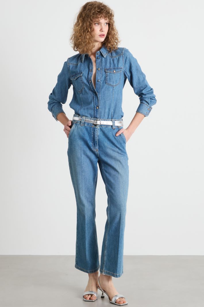 Fitted denim shirt Intrend