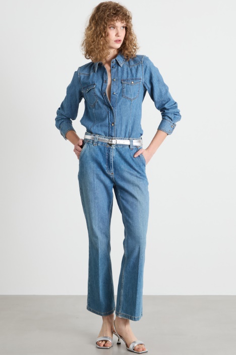 Fitted denim shirt Intrend