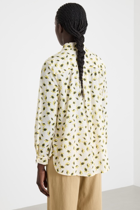 Camicia in mussola stampata