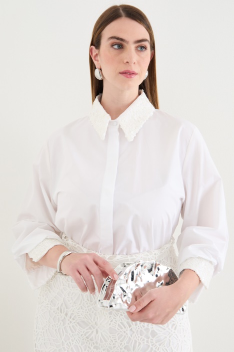 Sequinned poplin shirt Intrend