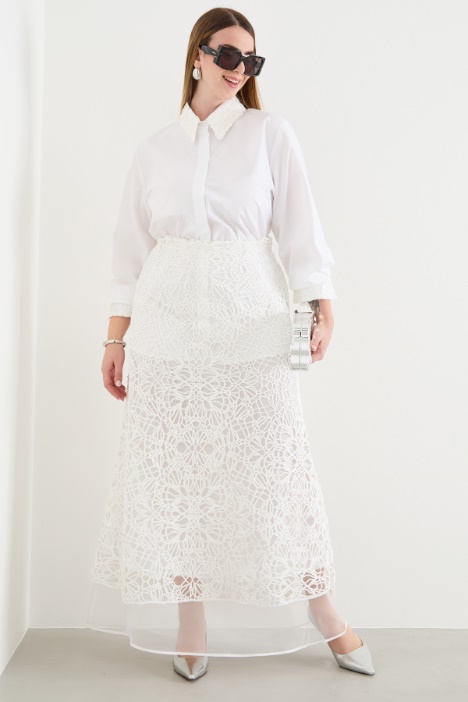 Sequinned poplin shirt Intrend