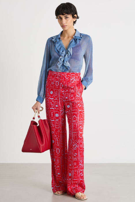 Printed crepe blouse Intrend