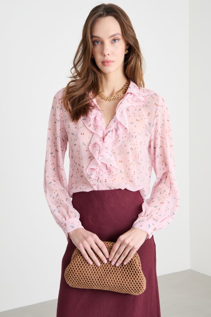 Printed crepe blouse Intrend - 2