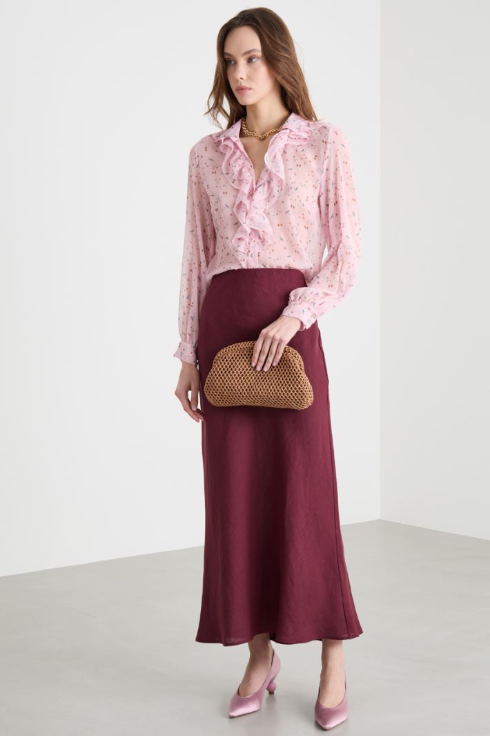 Printed crepe blouse Intrend