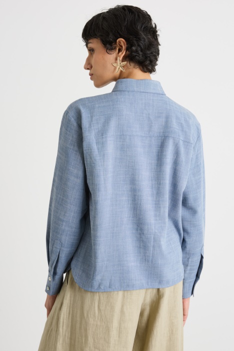 Camicia fluida con tasca singola