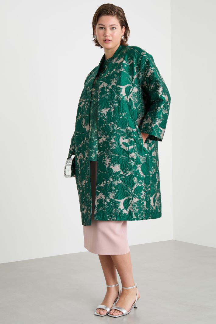 Jacquard duster coat Intrend