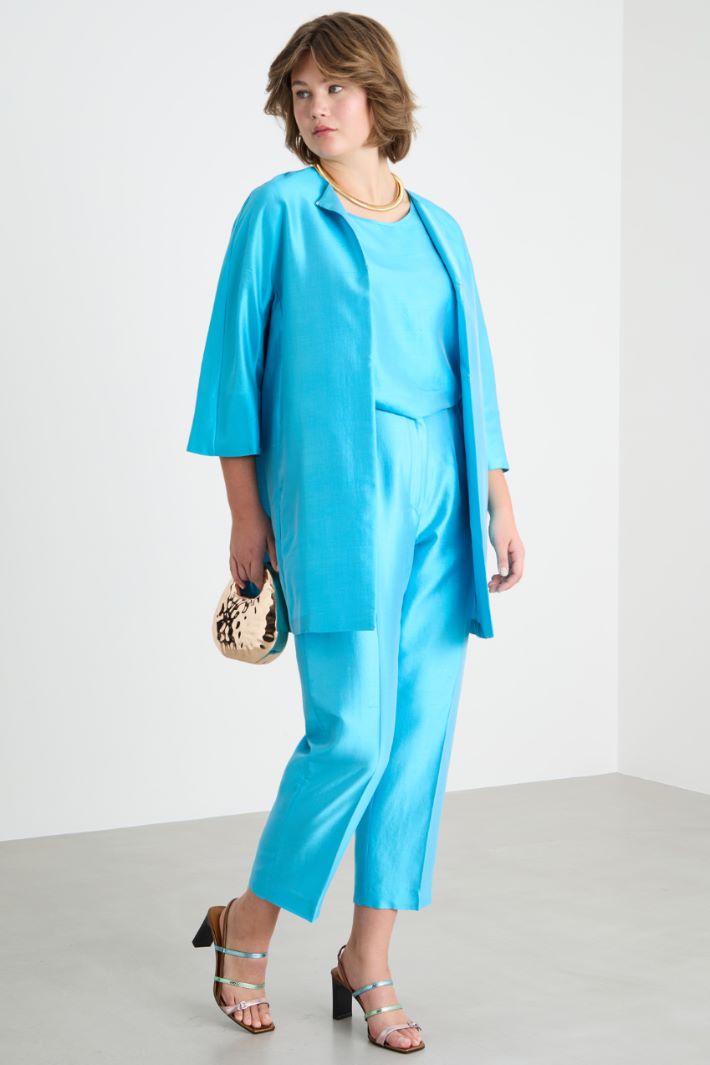 Shantung duster coat Intrend