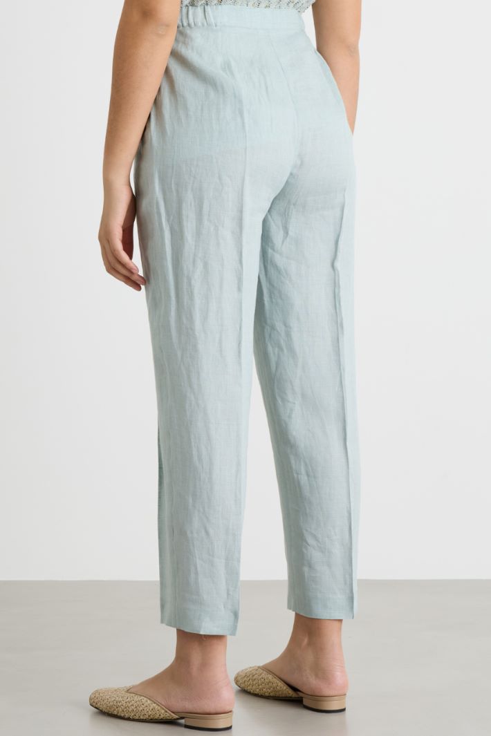 Pantalone a sigaretta in tela Intrend - 4