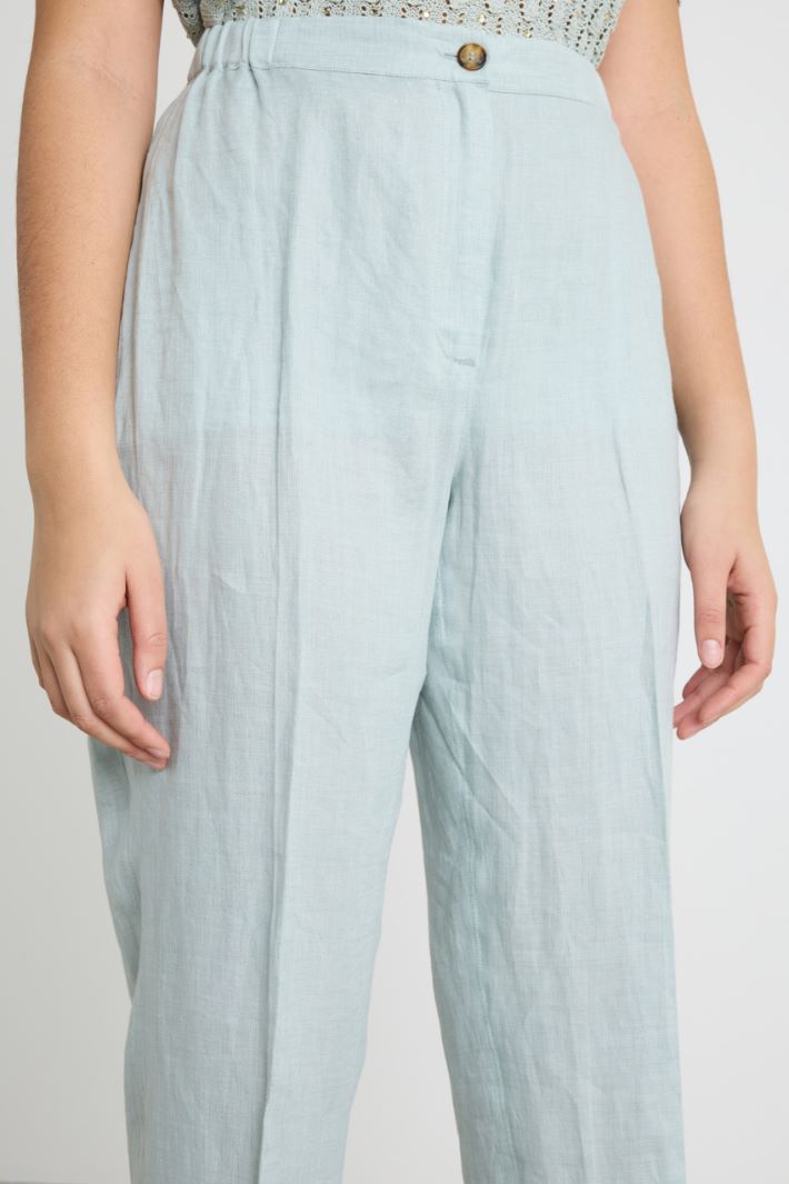 Pantalone a sigaretta in tela Intrend - 3