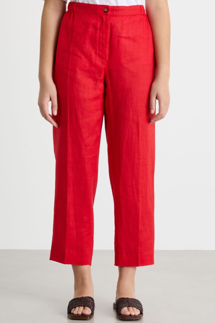 Pantalone a sigaretta in tela Intrend - 2