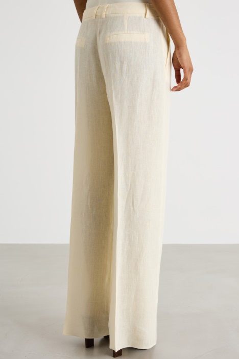 Pantalone palazzo in tela