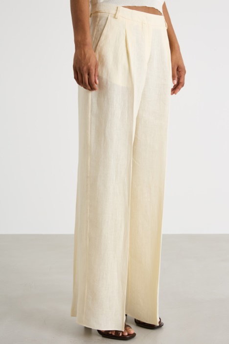 Pantalone palazzo in tela