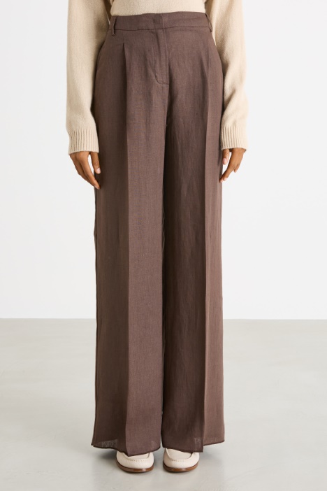 Pantalone palazzo in tela