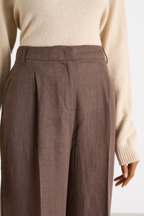 Pantalone palazzo in tela