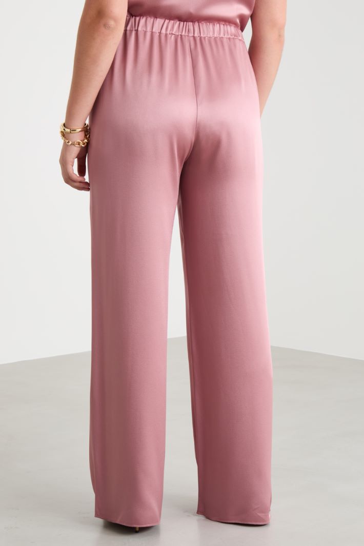 Lustrous fabric trousers Intrend - 4