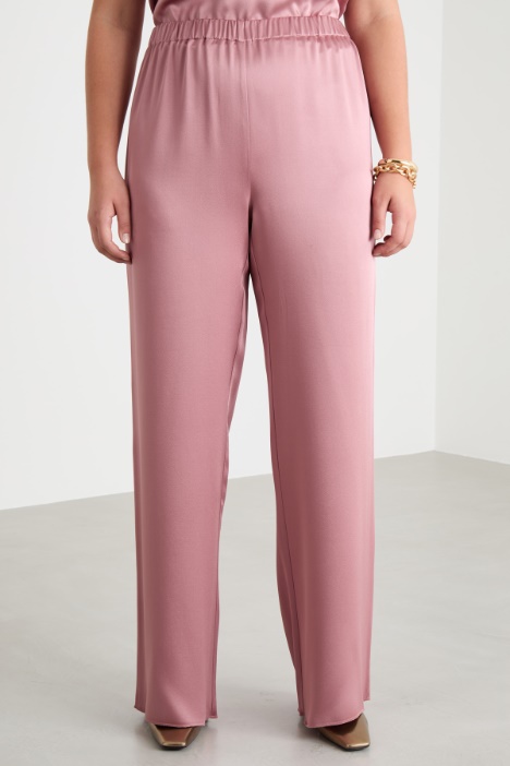 Pantalone in tessuto lucido