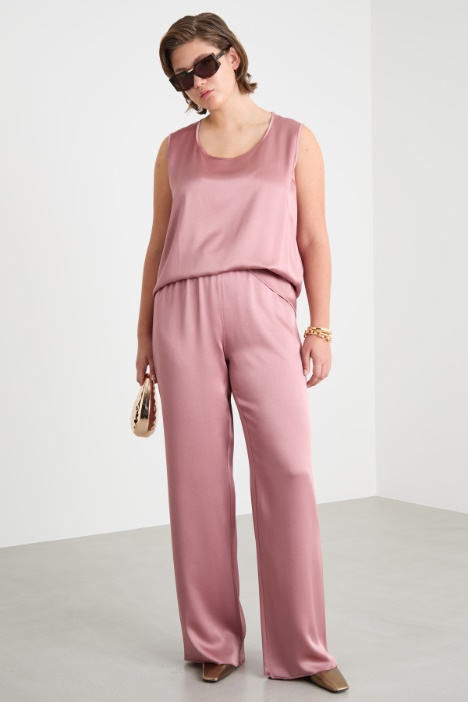 Lustrous fabric trousers Intrend