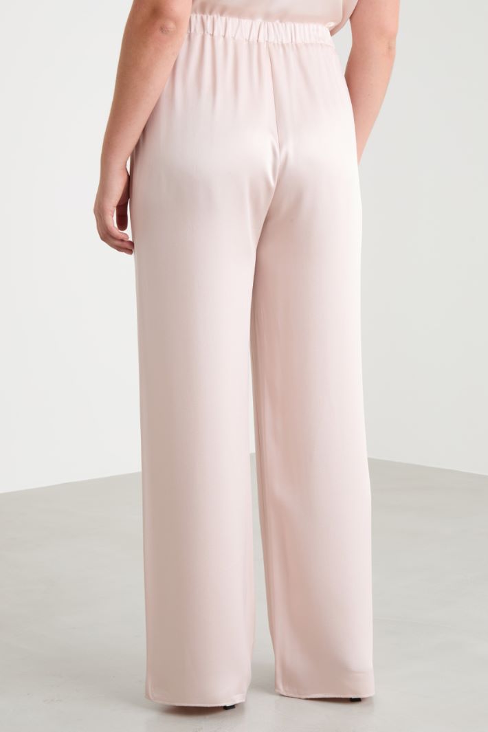 Lustrous fabric trousers Intrend - 4