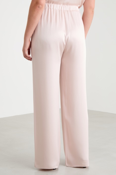 Pantalone in tessuto lucido