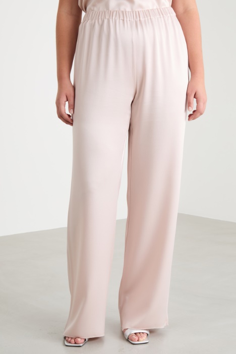 Pantalone in tessuto lucido