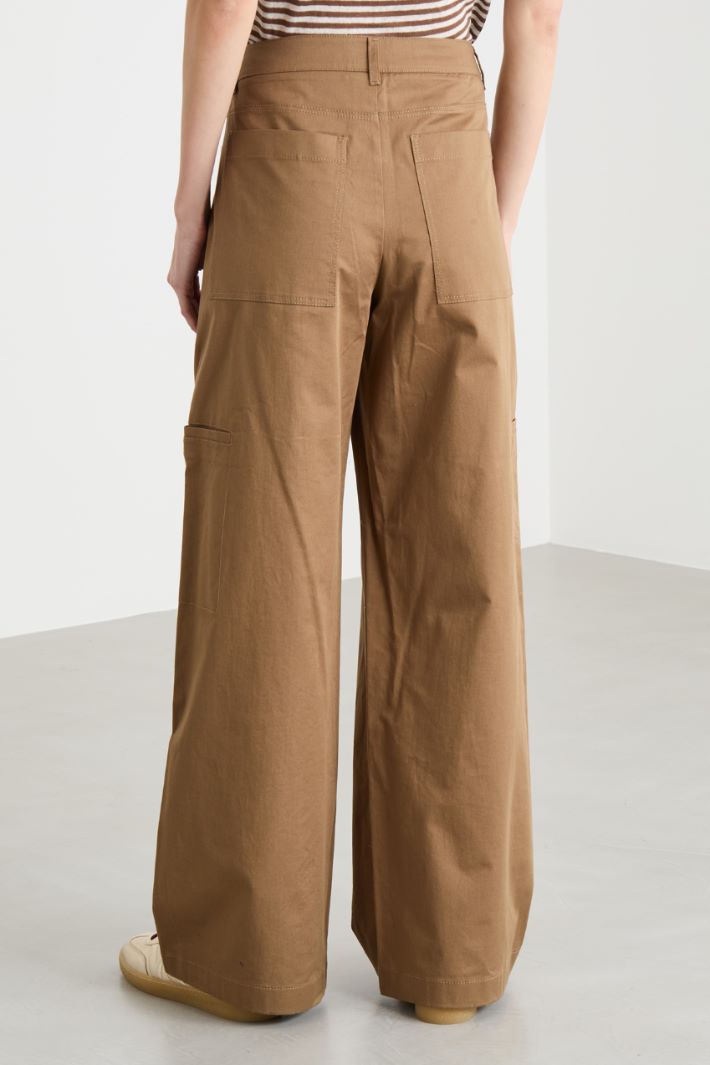 Wide-leg cargo trousers Intrend - 4