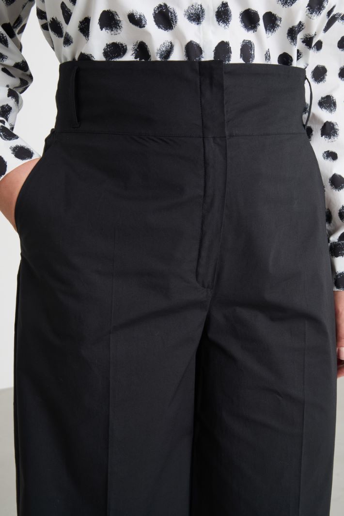 Belted palazzo trousers Intrend - 3