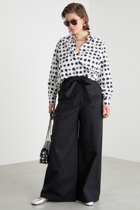 Belted palazzo trousers Intrend