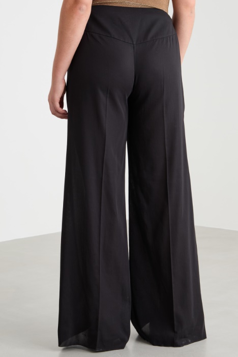 Pantalone ampio in crepe