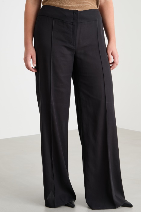 Pantalone ampio in crepe