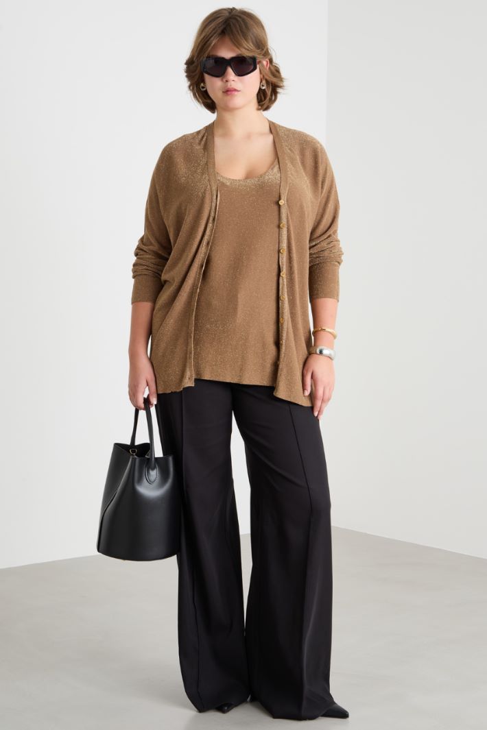 Wide-leg crepe trousers Intrend
