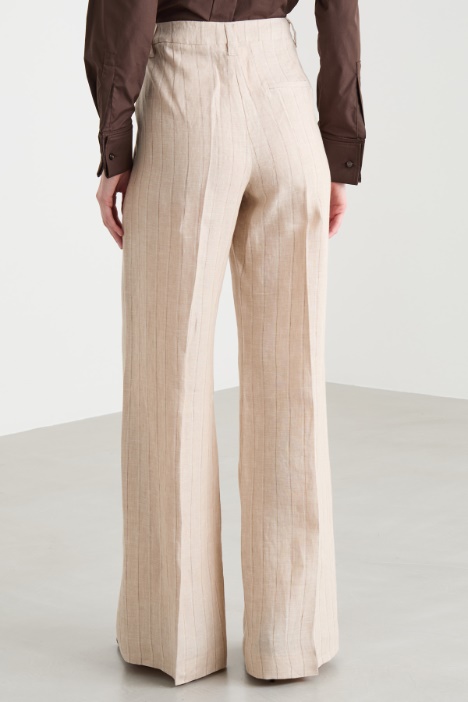 Pantalone palazzo in tela