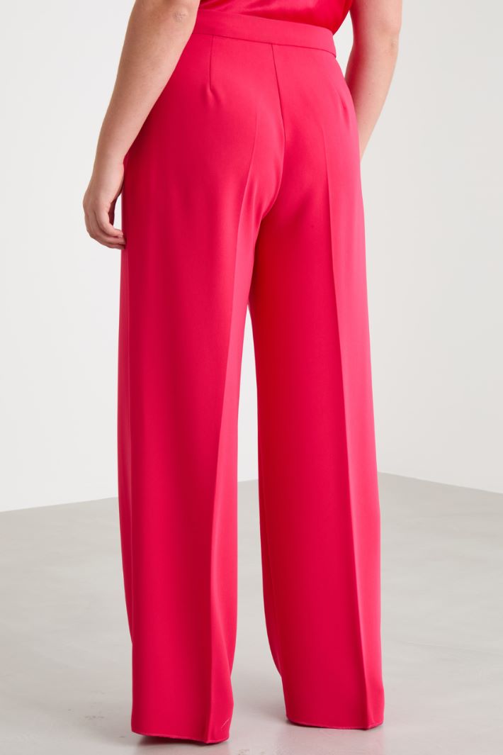 Wide-leg cady trousers Intrend - 4