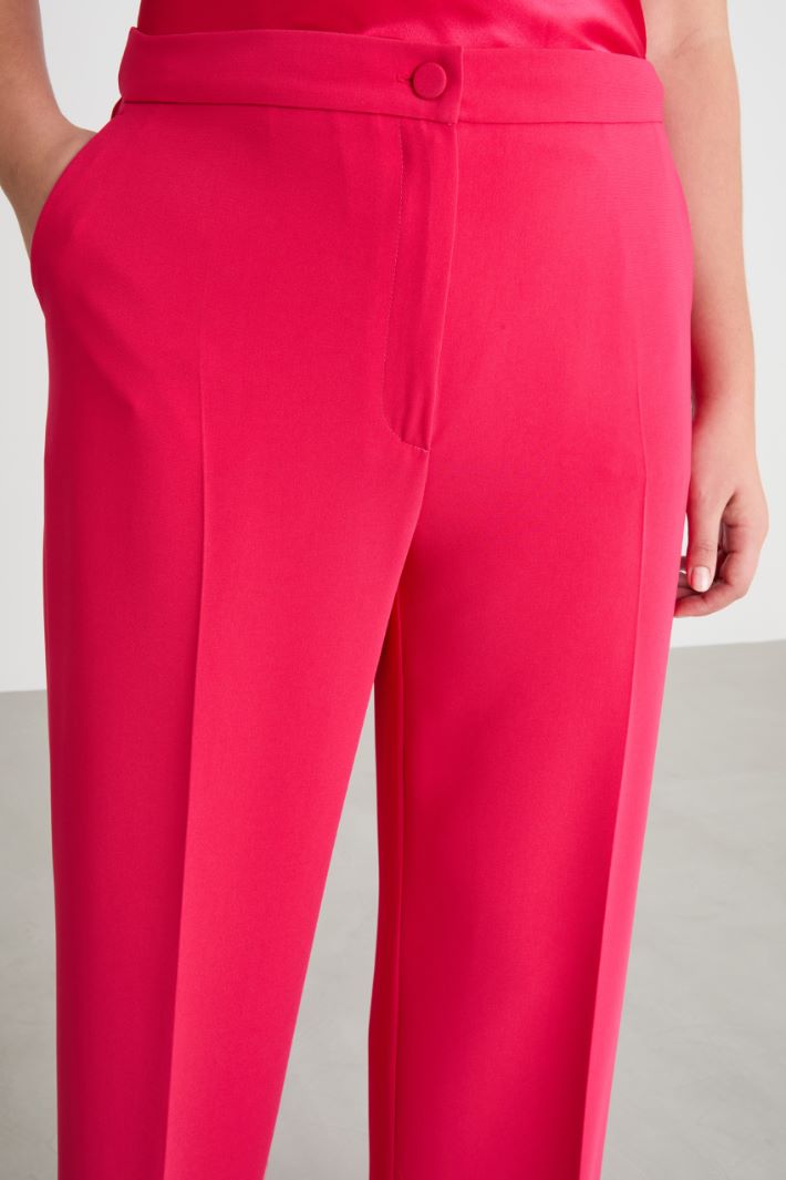Wide-leg cady trousers Intrend - 3