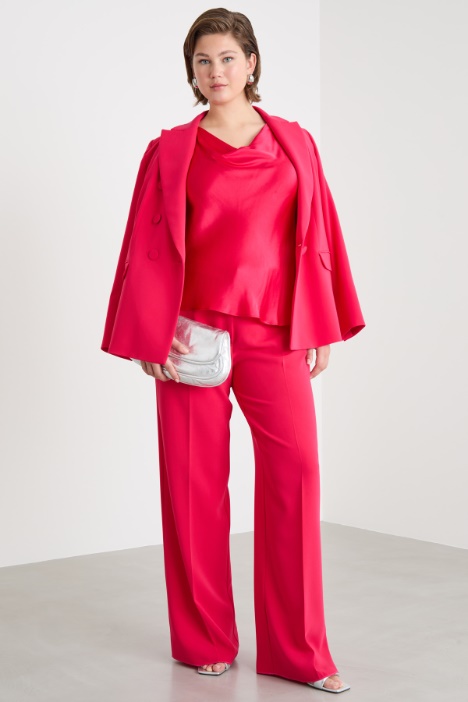 Wide-leg cady trousers Intrend