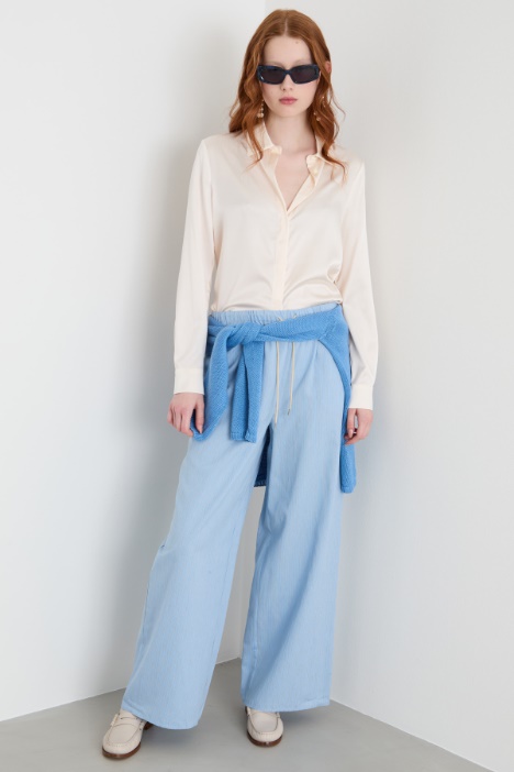 Wide-leg trousers with drawstring Intrend