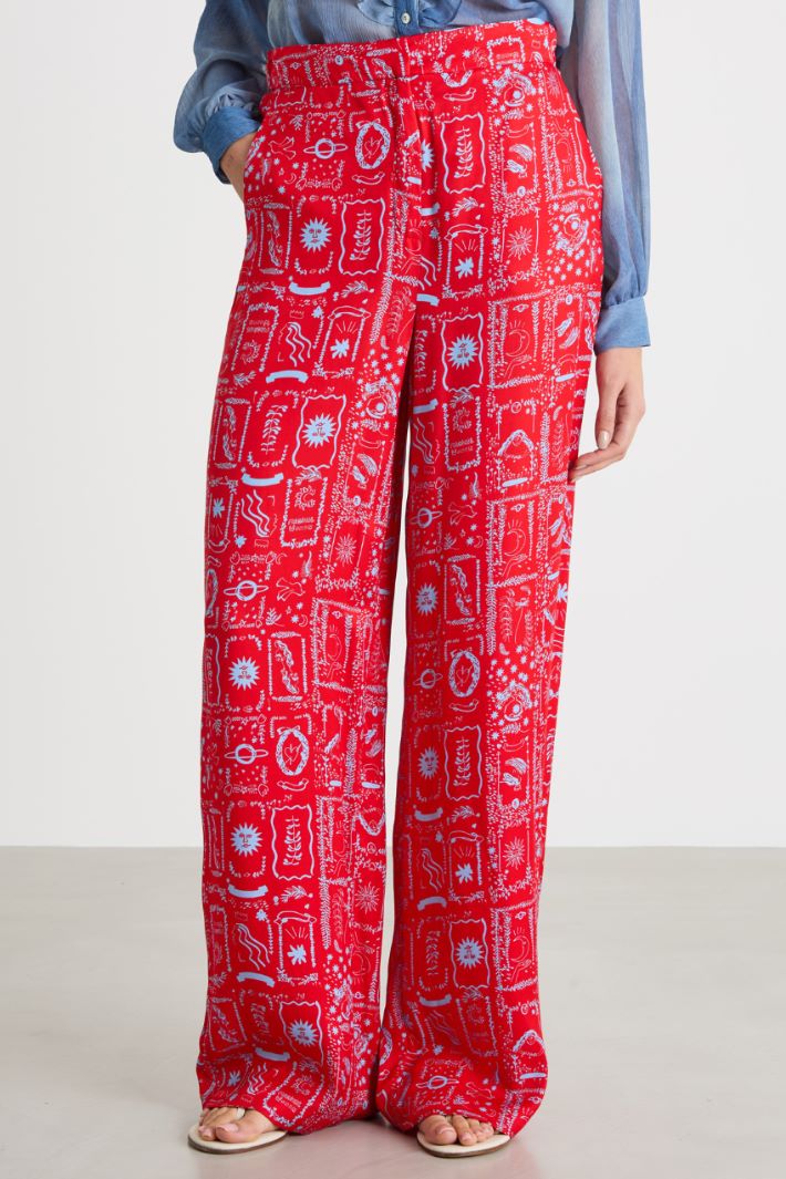 Printed trousers Intrend - 2