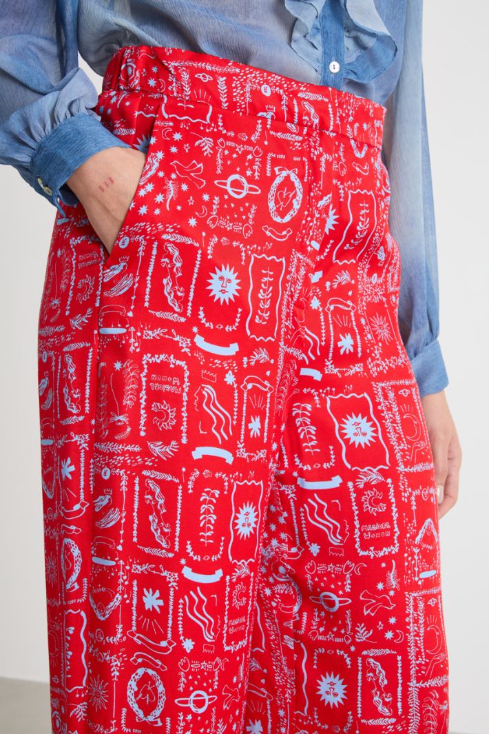 Printed trousers Intrend - 3