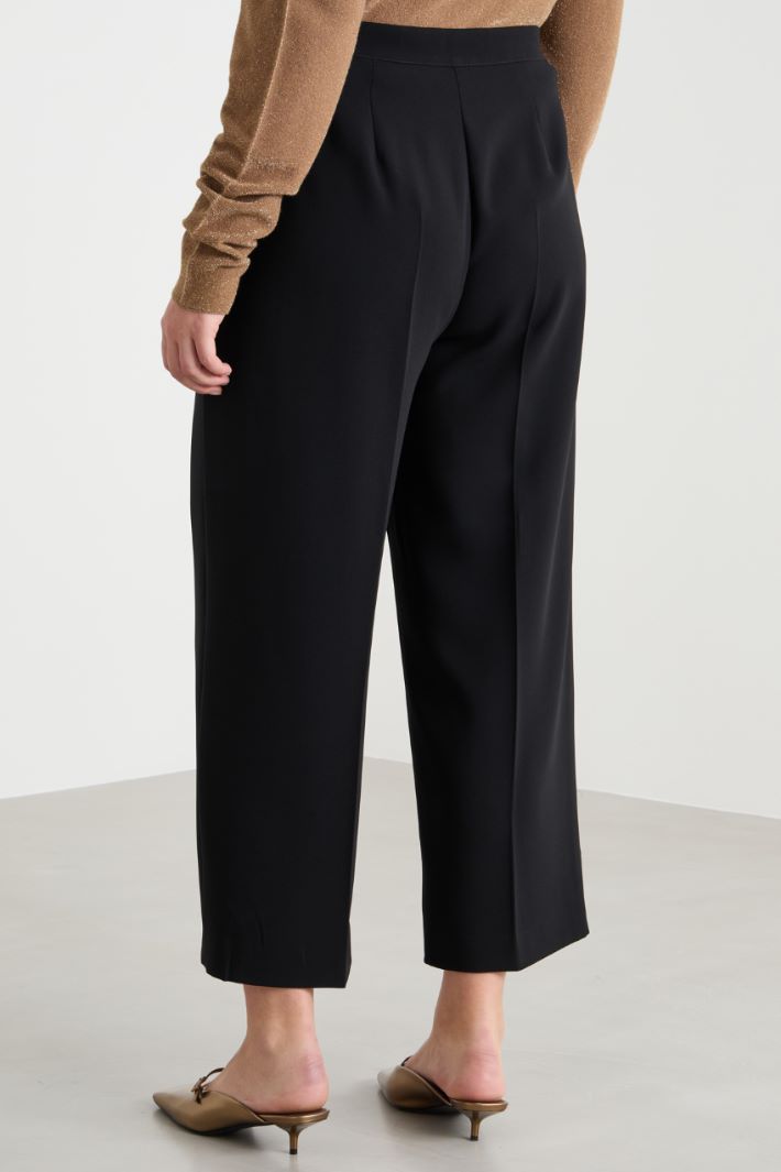 Straight-leg cady trousers Intrend - 4