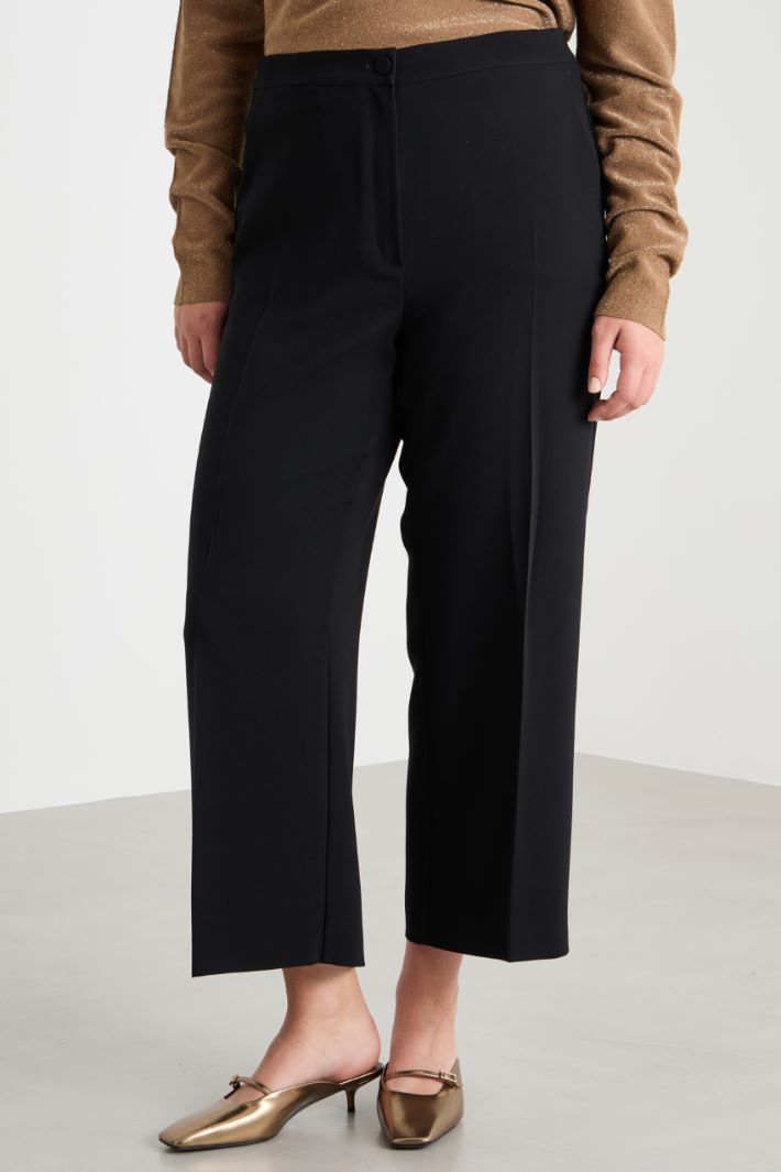 Straight-leg cady trousers Intrend - 2