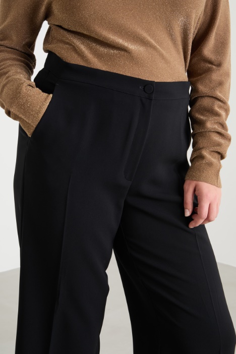 Pantalone dritto in cady