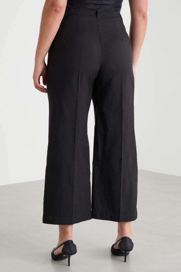 Pantalone crop in popeline Intrend - 4