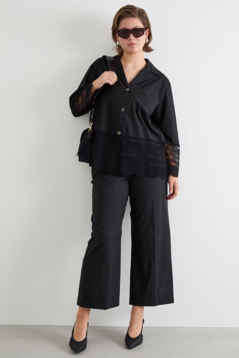 Pantalone crop in popeline Intrend