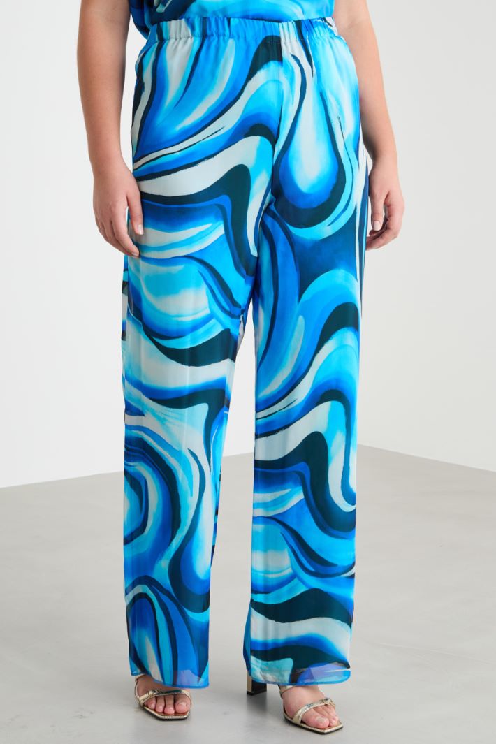 Flowing georgette trousers Intrend - 2