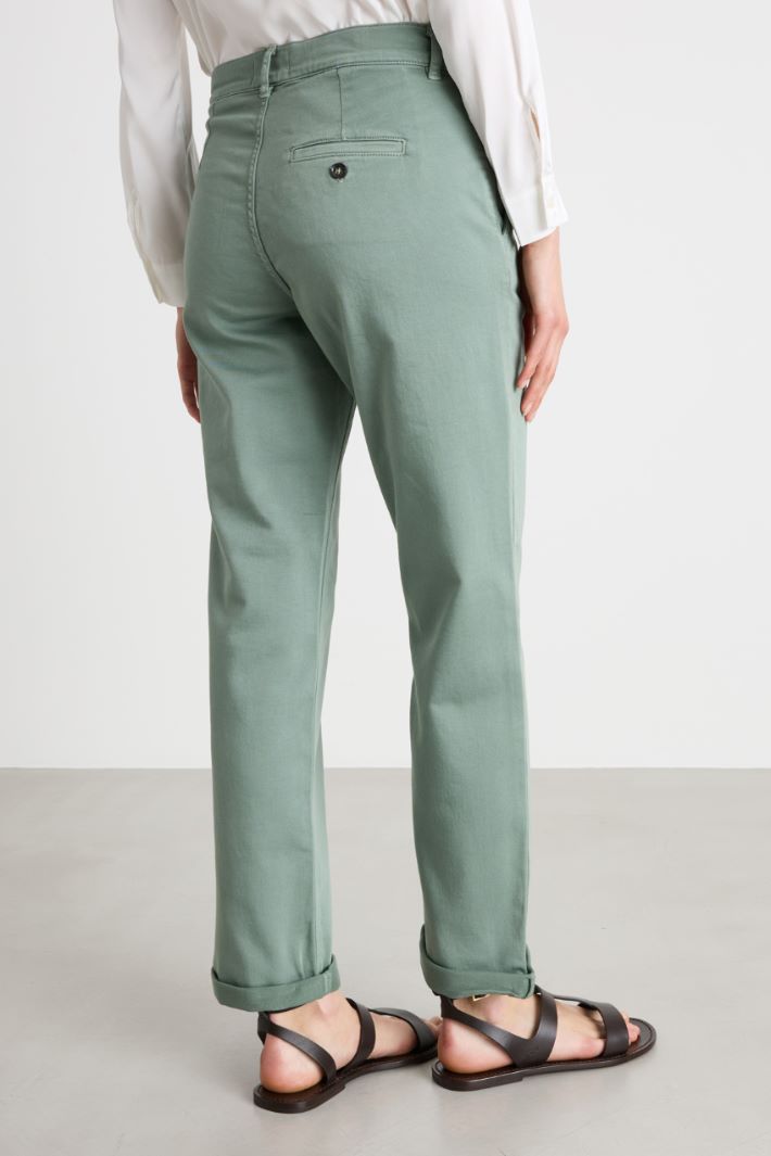 Pantaloni dritti effetto felpa Intrend - 4